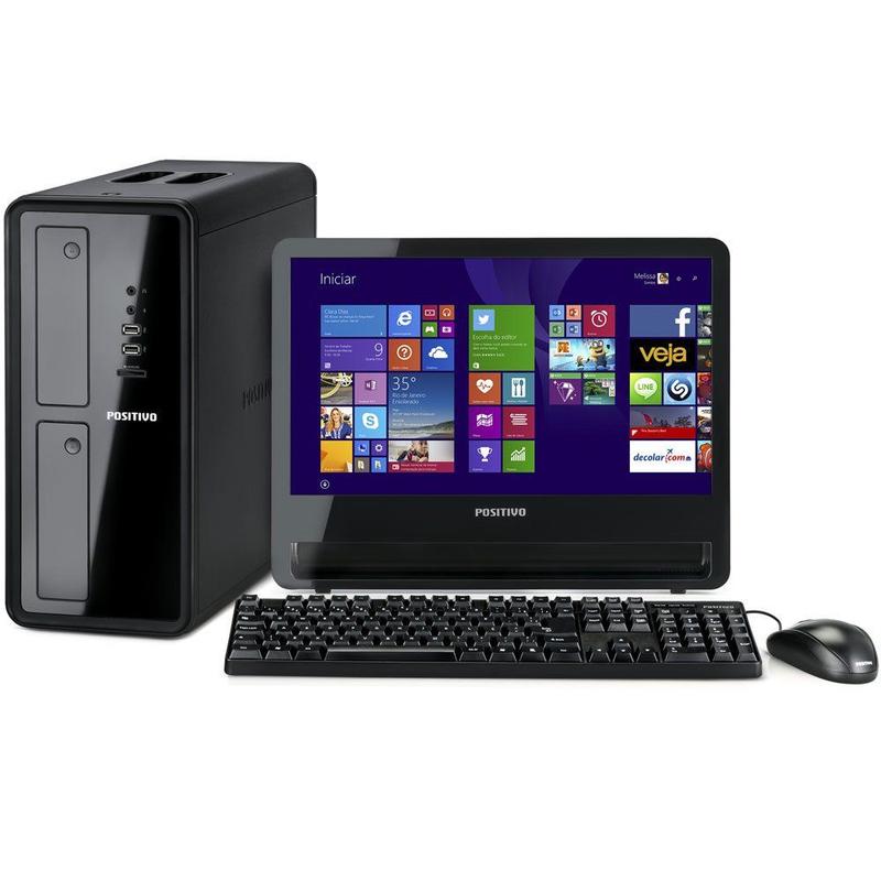 Computador Positivo K5190 Core I3 4GB HD1TB Windows 8 Monitor 18,5